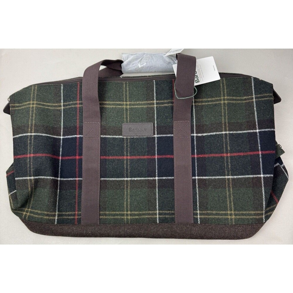 Barbour Classic Tartan Plaid Cree Holdall Duffel Bag NWT - Picture 6 of 9
